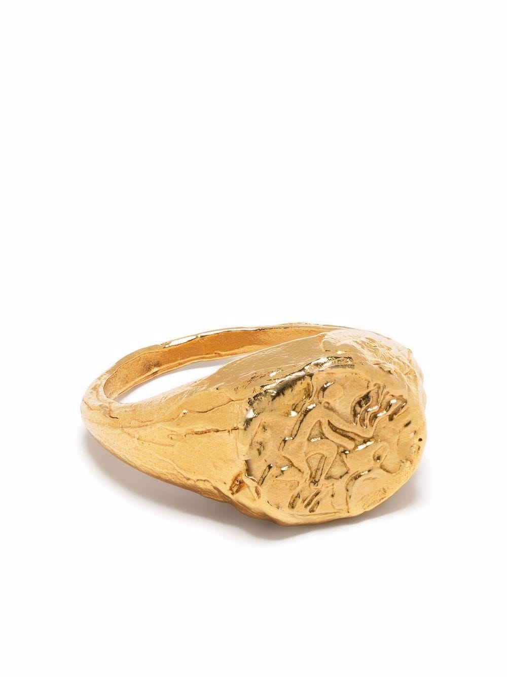 Alighieri Aquarius signet ring - Gold von Alighieri