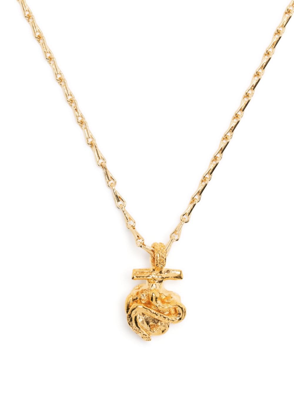 Alighieri Snake Heart pendant necklace - Gold von Alighieri