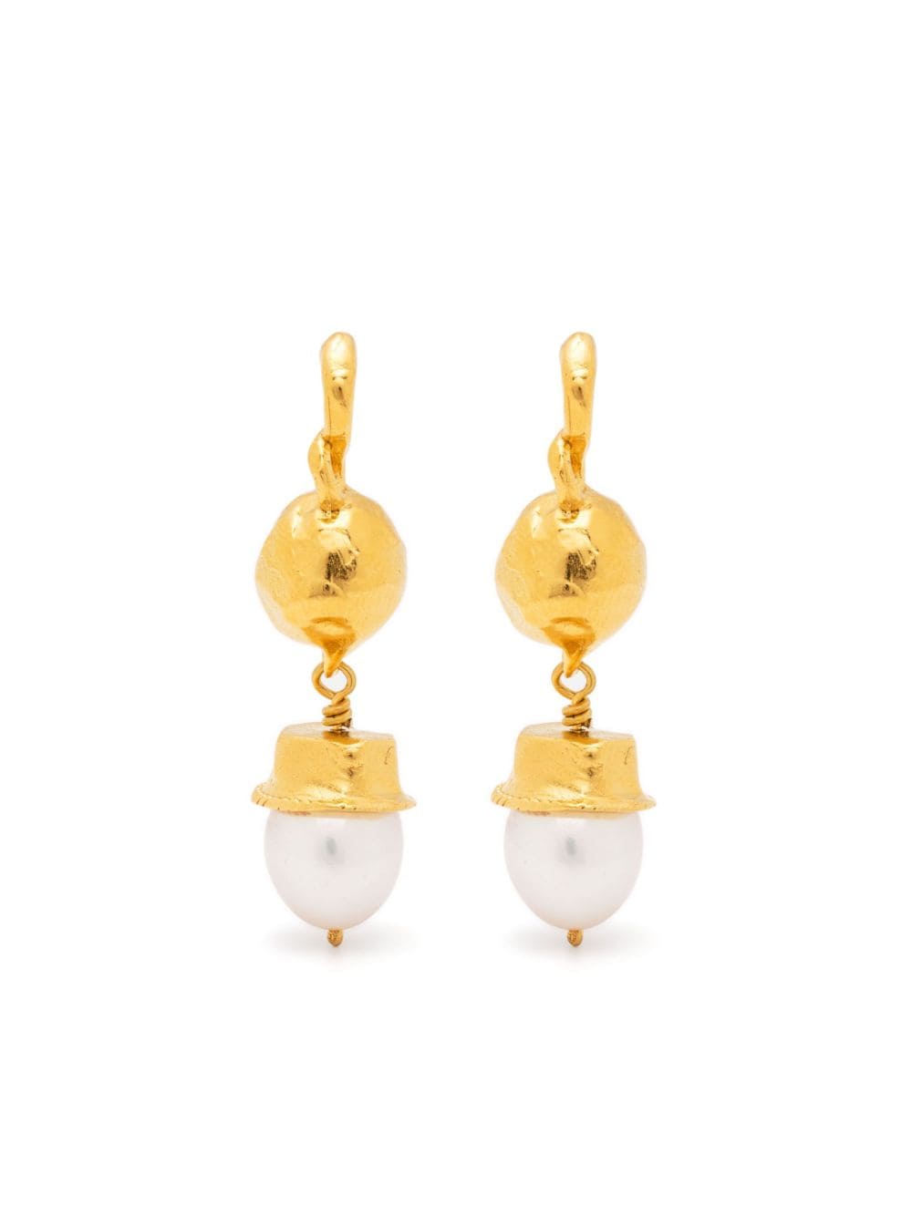 Alighieri The Return to Innocence pearl earrings - Gold von Alighieri