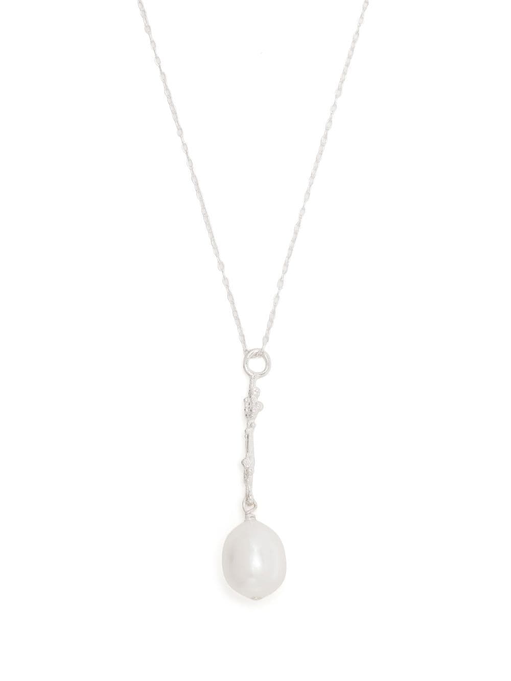 Alighieri pearl pendant necklace - Silver von Alighieri