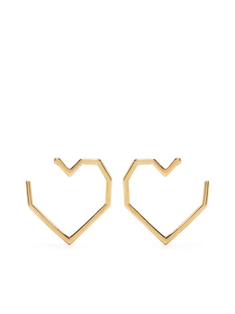 Aliita 14kt yellow gold Corazón earrings von Aliita