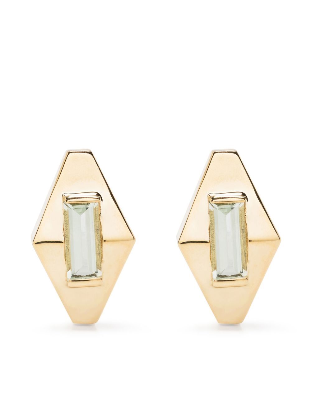 Aliita 9kt yellow gold Deco Rombo earrings von Aliita