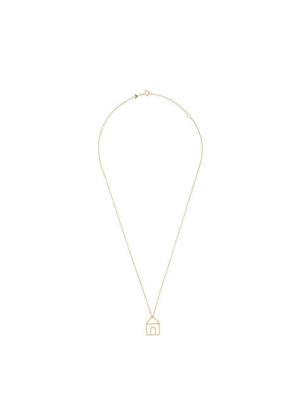 Aliita 9kt yellow gold house pendant necklace von Aliita