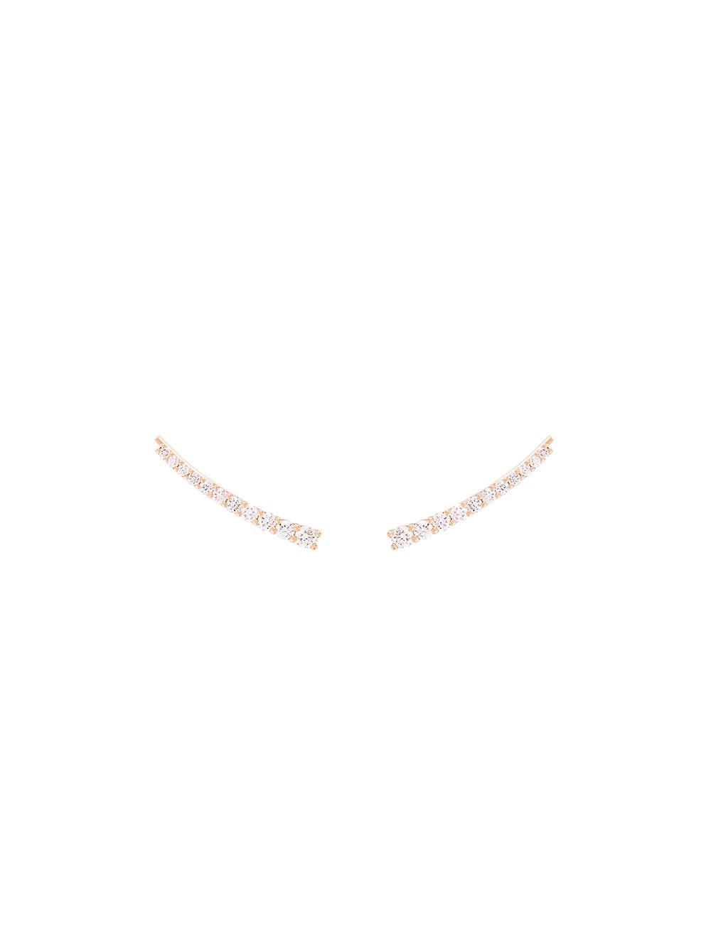 ALINKA 18kt gold DASHA SUPER FINE diamond cuff earrings - Metallic von ALINKA