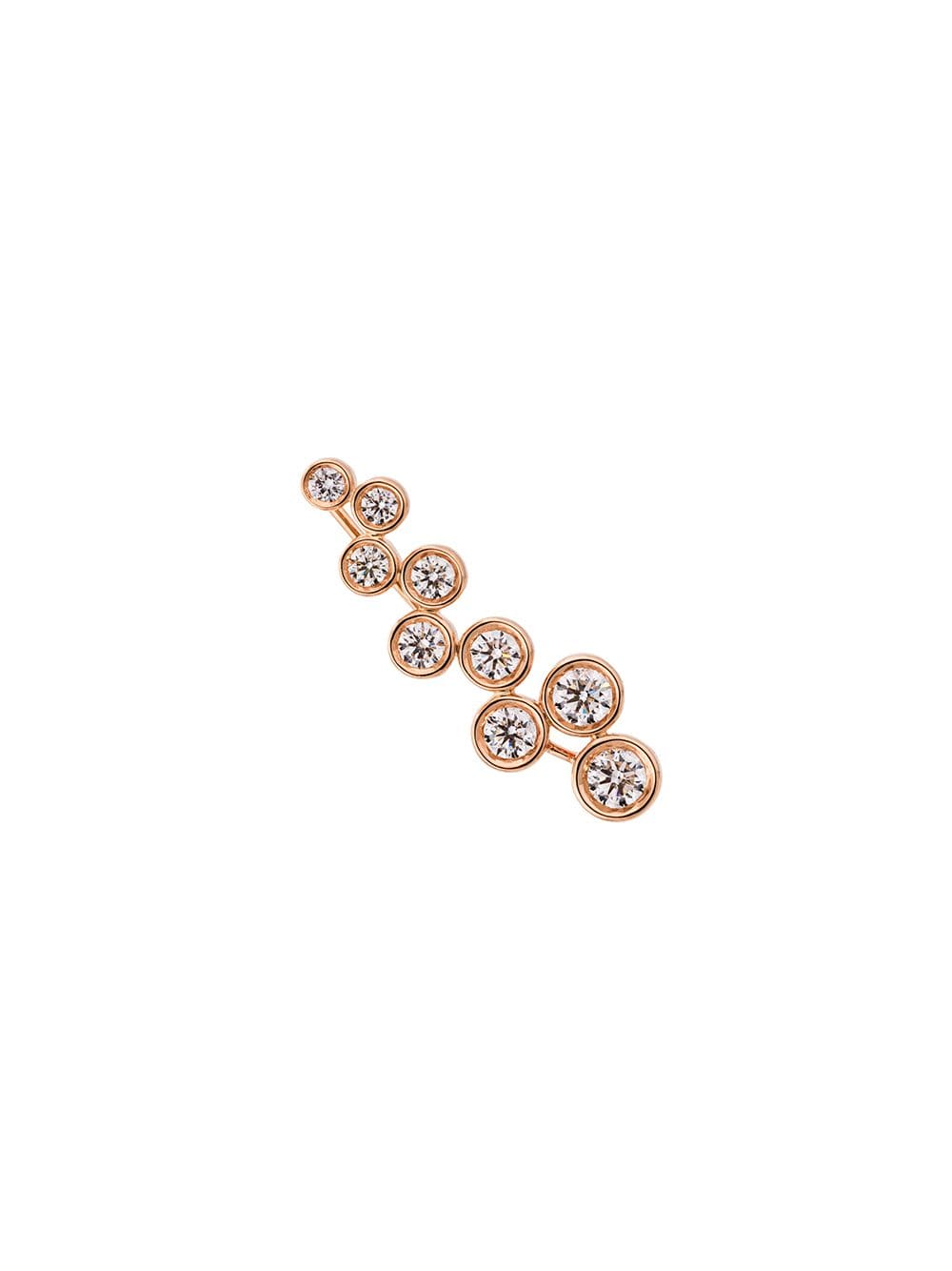 ALINKA 18kt gold SASHA diamond cuff earring - Pink von ALINKA