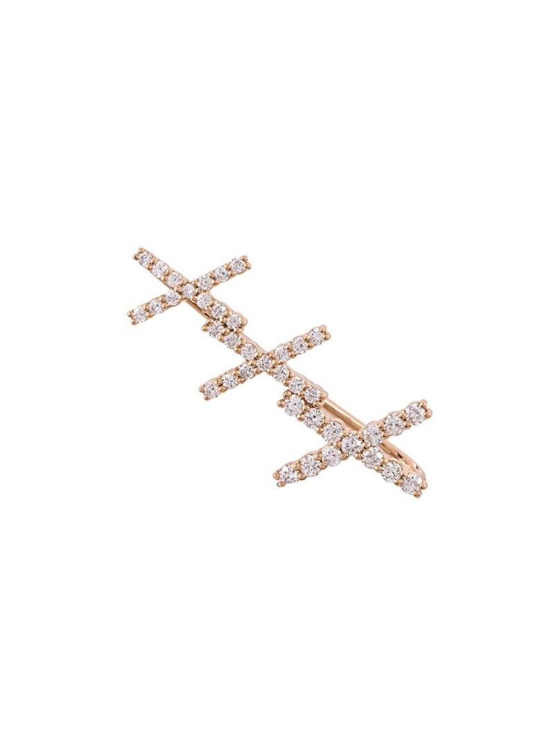 ALINKA 18kt rose gold KATIA diamond right ear cuff - Metallic von ALINKA