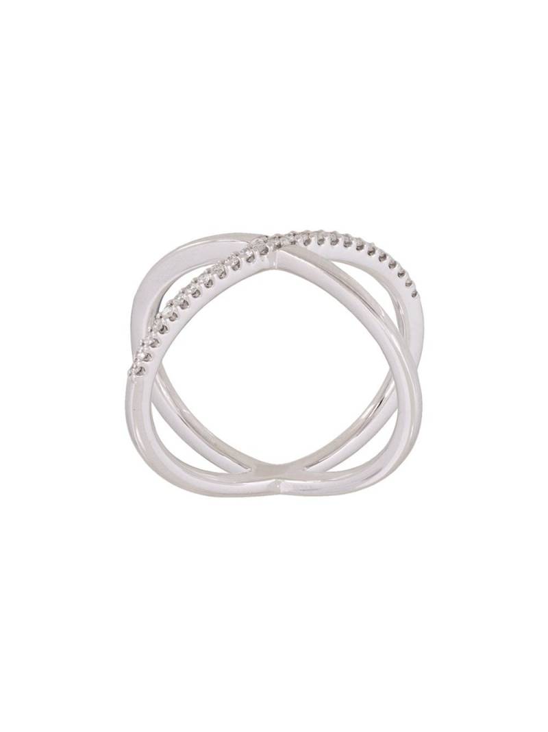 ALINKA 'KATIA' super fine single cross over ring - Metallic von ALINKA