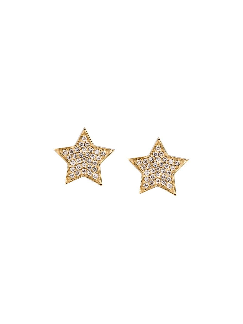 ALINKA Stasia diamond star stud earrings - Metallic von ALINKA