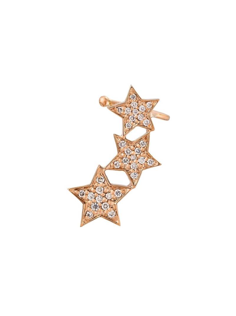 ALINKA STASIA Triple Star diamond left ear cuff - Metallic von ALINKA