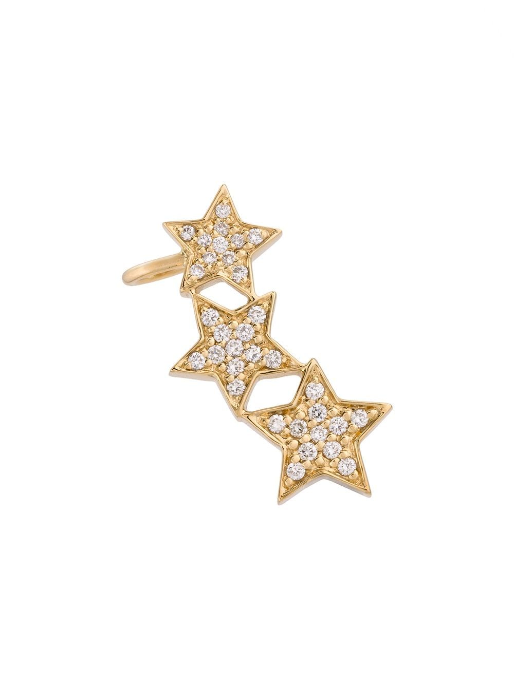 ALINKA STASIA Triple Star diamond right ear cuff - Metallic von ALINKA