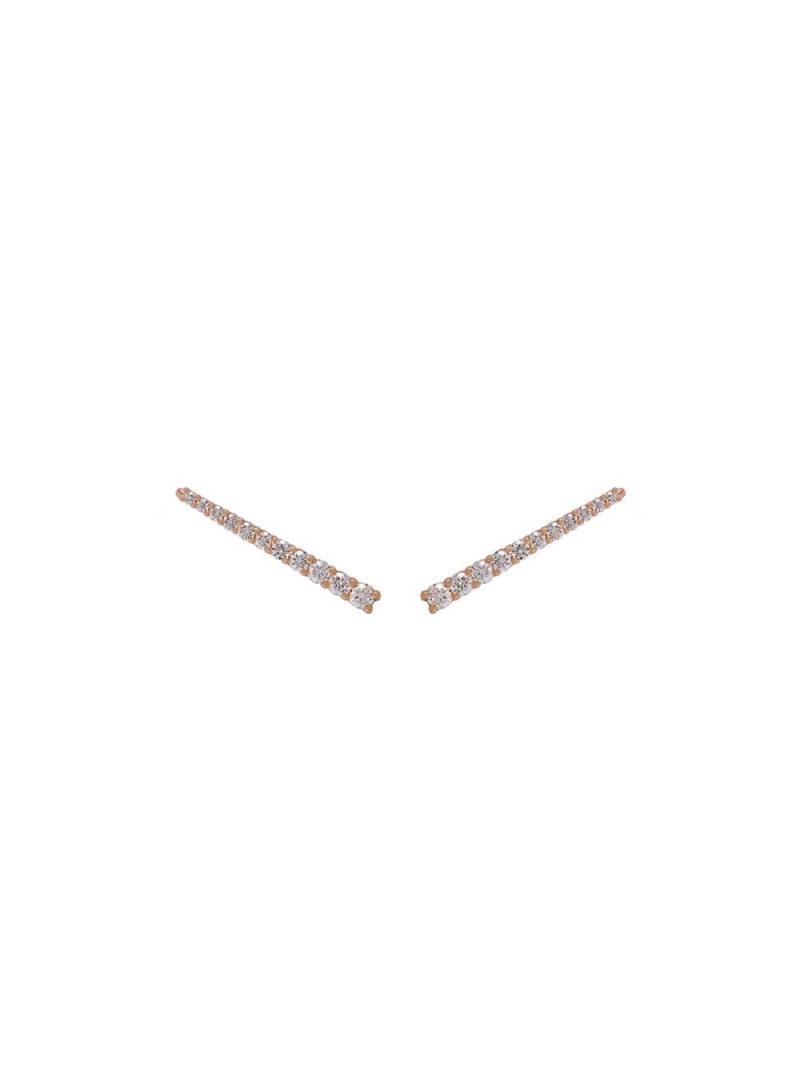 ALINKA 18kt rose gold VERA diamond cuff earrings - Metallic von ALINKA