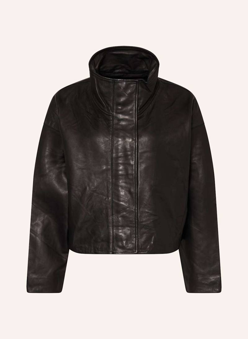 Allsaints Cropped-Lederjacke Ryder schwarz von AllSaints