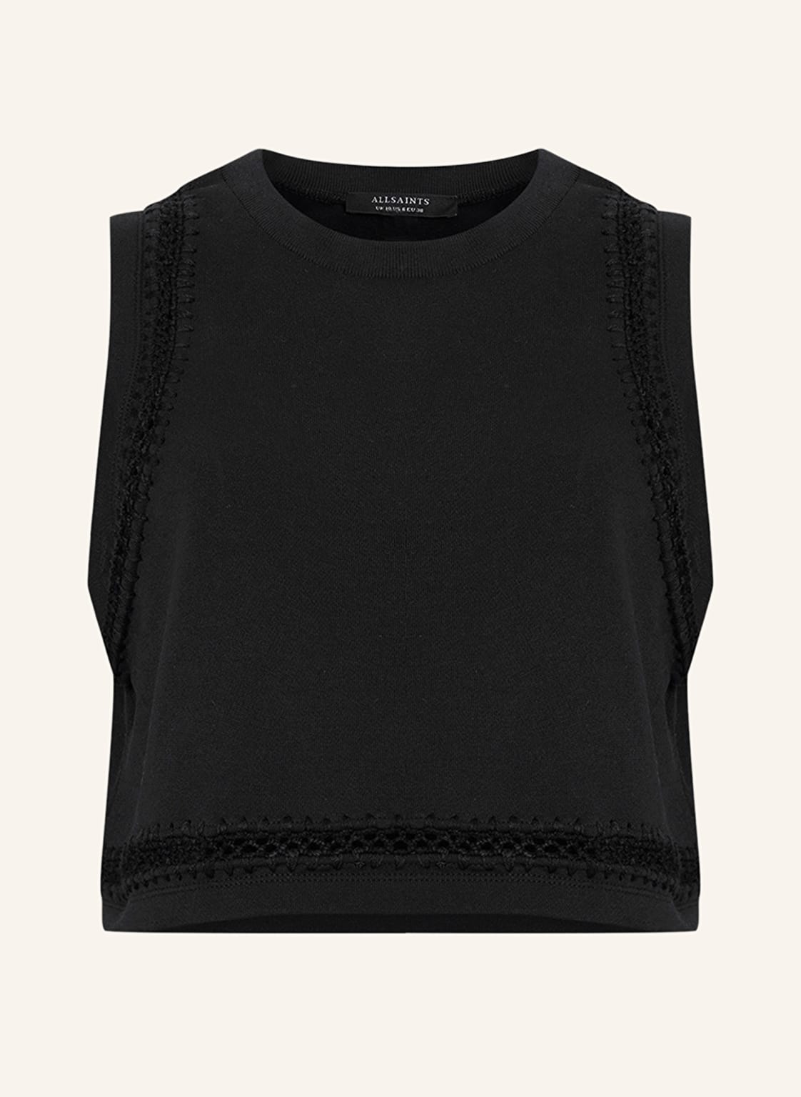 Allsaints Cropped-Top Ewelina schwarz von AllSaints