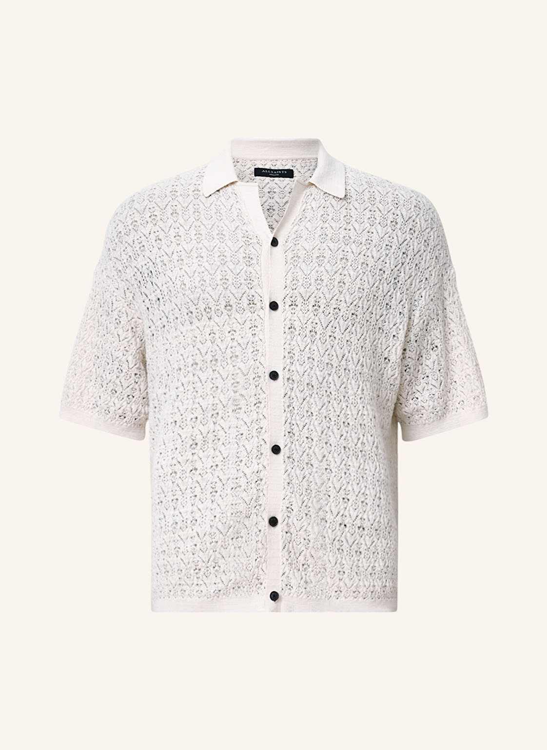 Allsaints Häkelhemd Loire Comfort Fit weiss von AllSaints