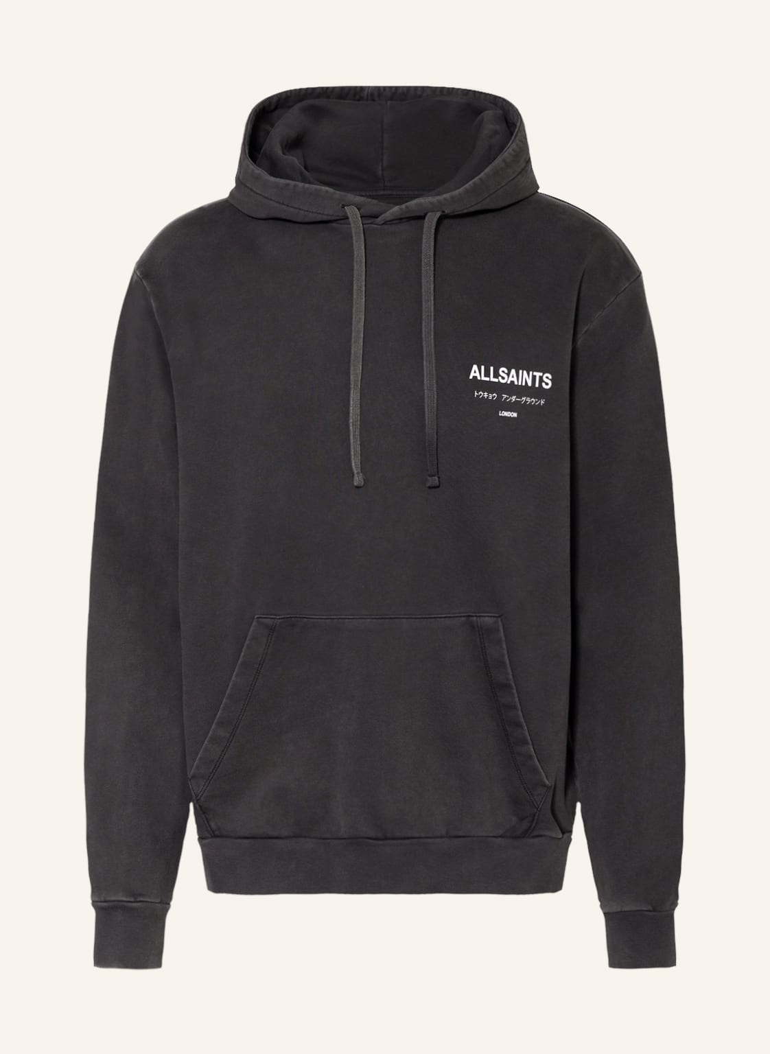 Allsaints Hoodie Underground schwarz von AllSaints