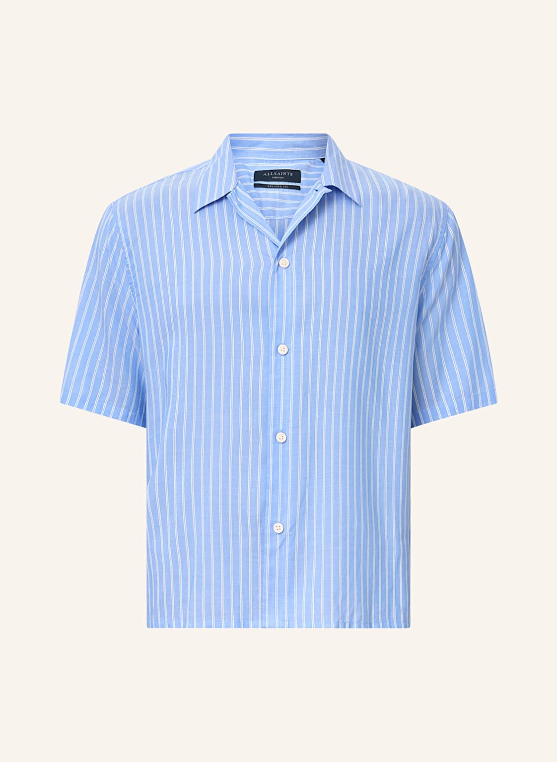 Allsaints Kurzarm-Hemd Arran Boxy Fit blau Allsaints Kurzarm-Hemd Arran Boxy Fit blau von AllSaints