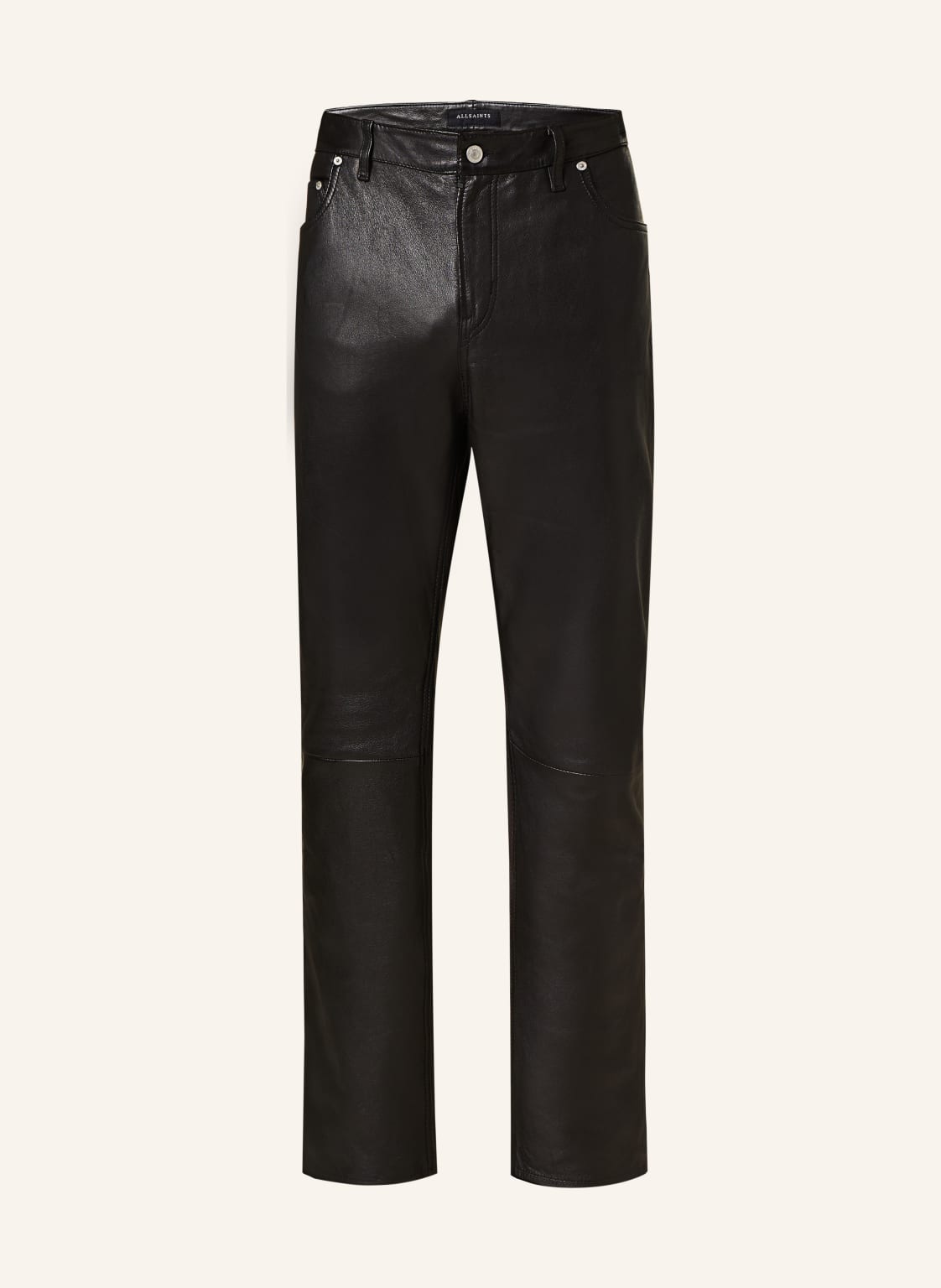 Allsaints Lederhose Lynch Regular Fit schwarz von AllSaints