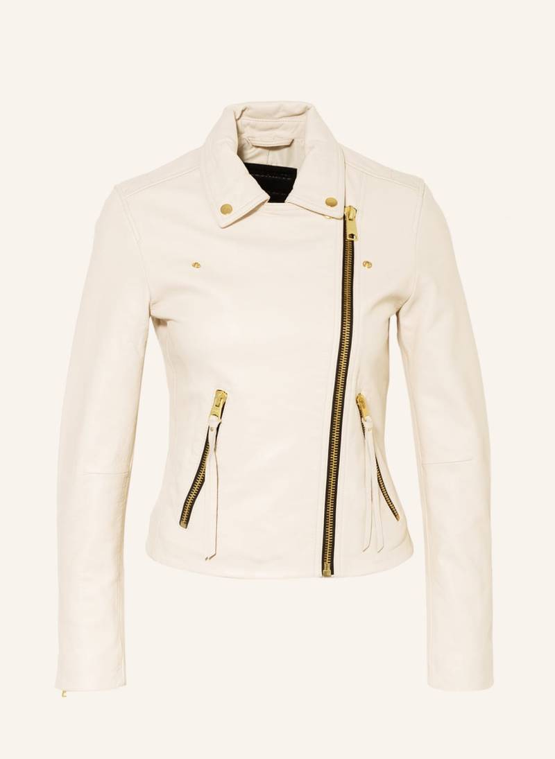 Allsaints Lederjacke Dalby weiss von AllSaints