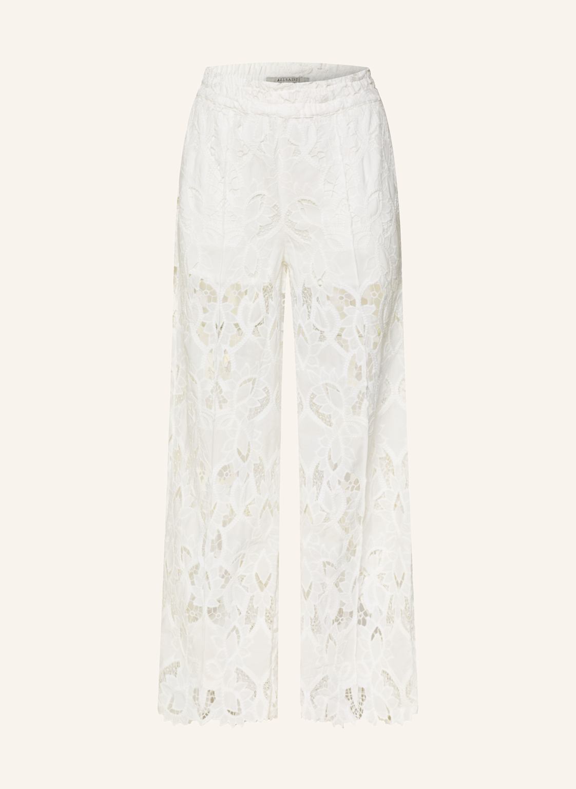 Allsaints Marlenehose Charli Aus Spitze weiss von AllSaints