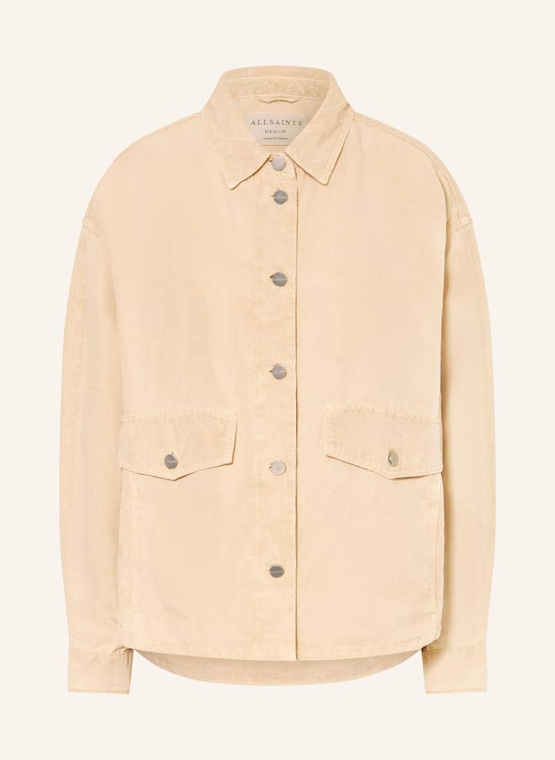 Allsaints Overjacket Hettie Mit Leinen beige von AllSaints