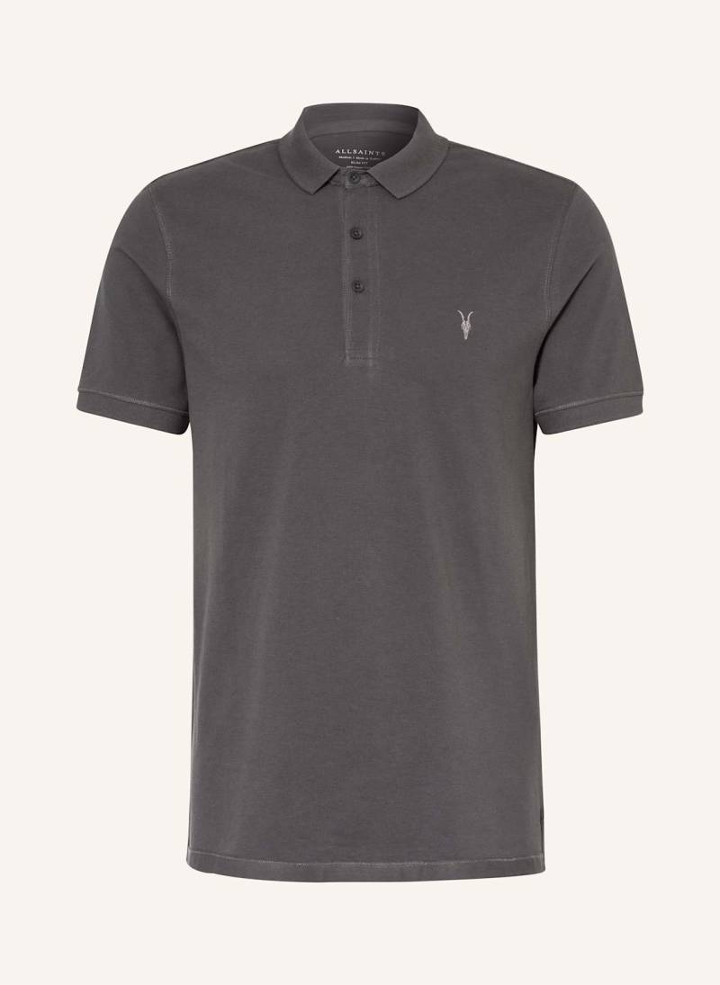 Allsaints Piqué-Poloshirt Reform Slim Fit grau von AllSaints