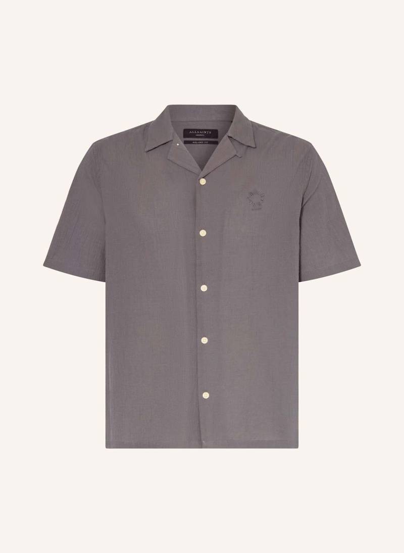 Allsaints Resorthemd Haven Relaxed Fit grau von AllSaints