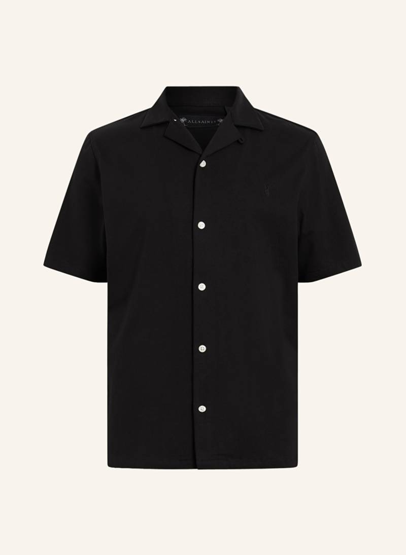 Allsaints Resorthemd Hudson Relaxed Fit schwarz von AllSaints