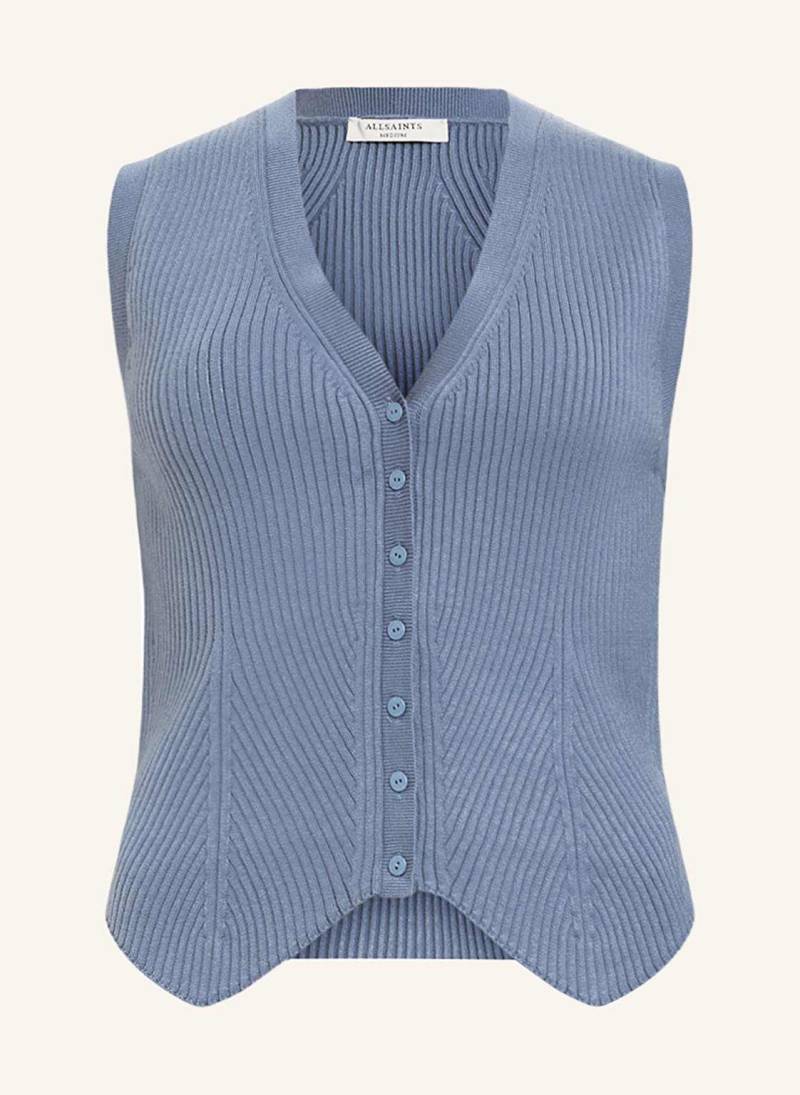 Allsaints Strickweste Cruz grau von AllSaints