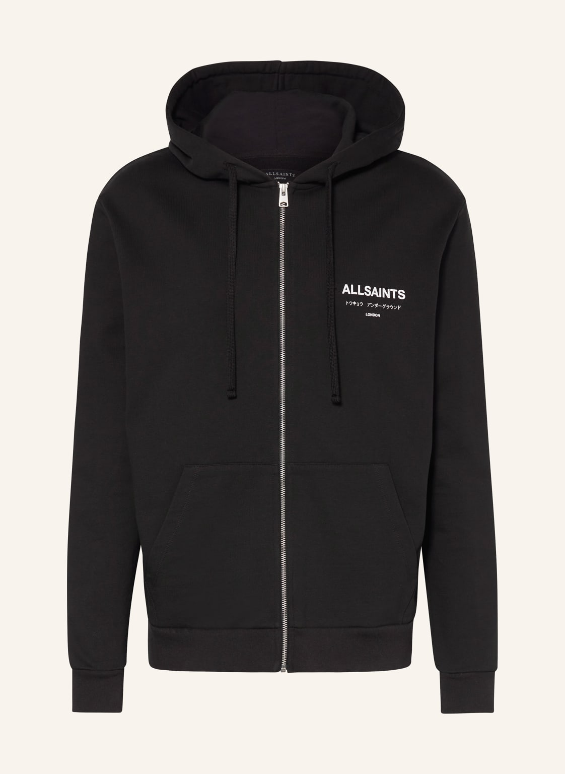 Allsaints Sweatjacke Underground schwarz von AllSaints