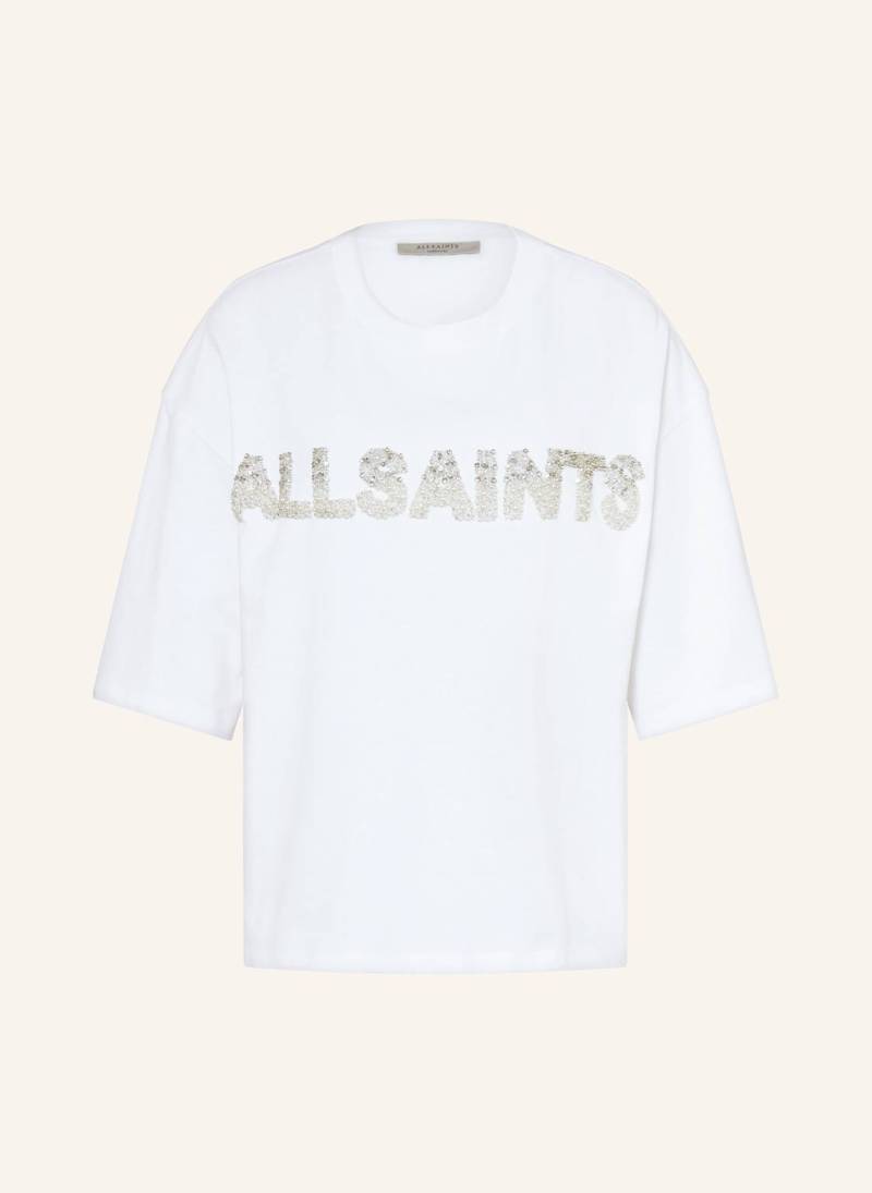 Allsaints T-Shirt Amelie Mit Schmucksteinen Und Perlen weiss von AllSaints