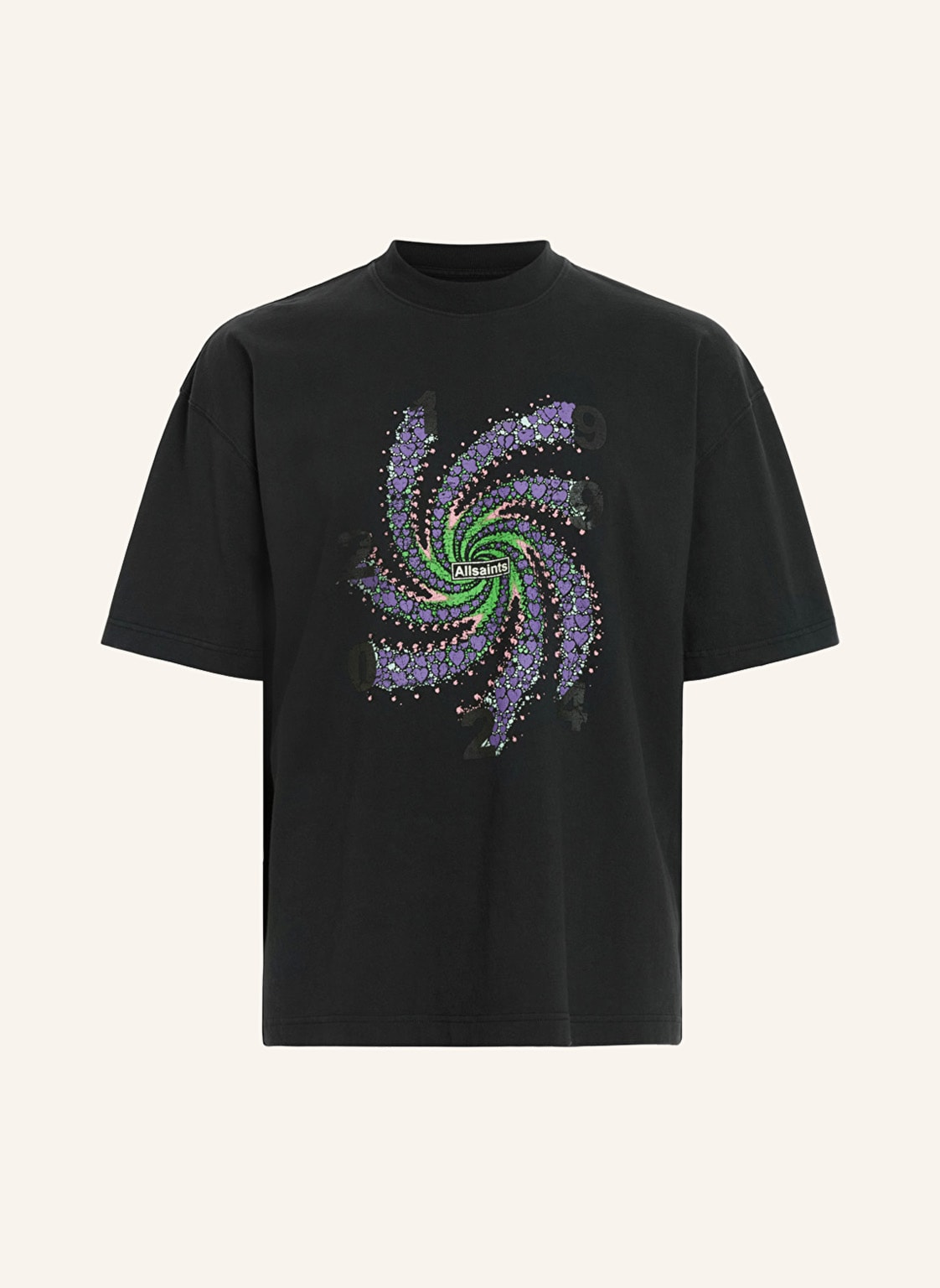 Allsaints T-Shirt Fraktyl schwarz von AllSaints