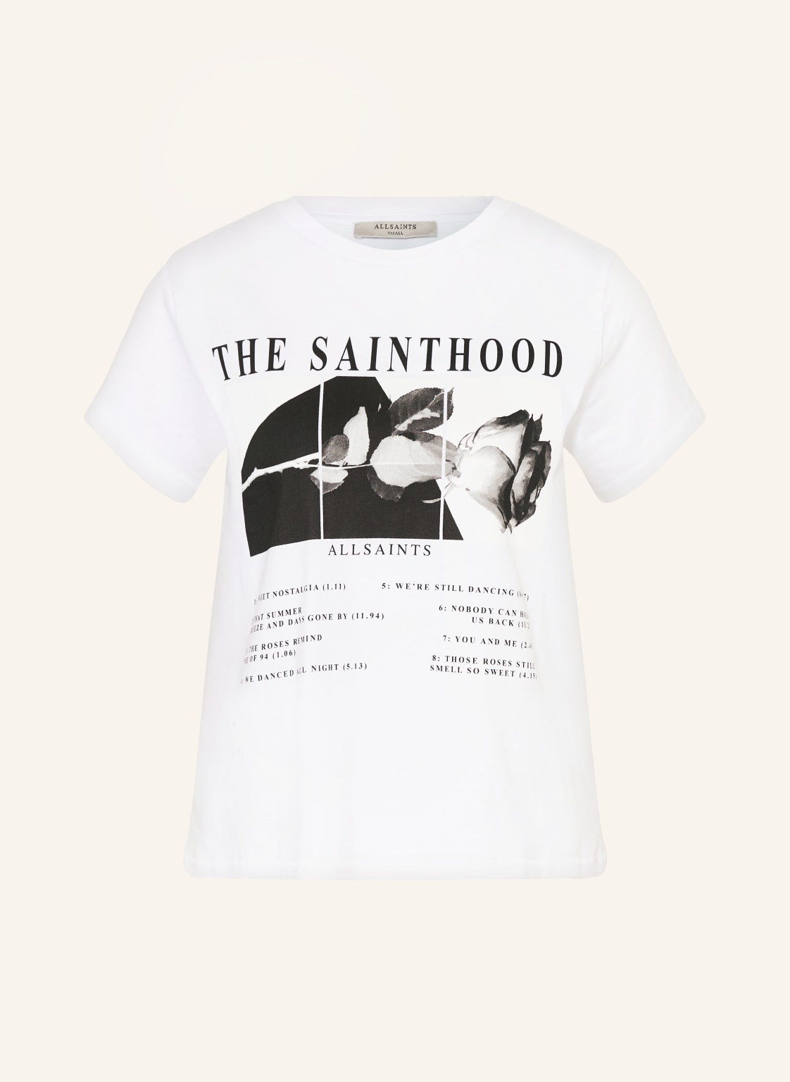 Allsaints T-Shirt Rosekis Grace weiss von AllSaints