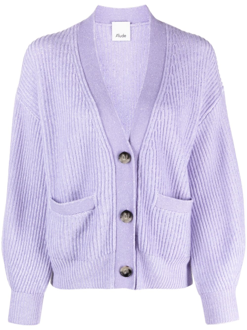 Allude V-neck cashmere cardigan - Purple von Allude