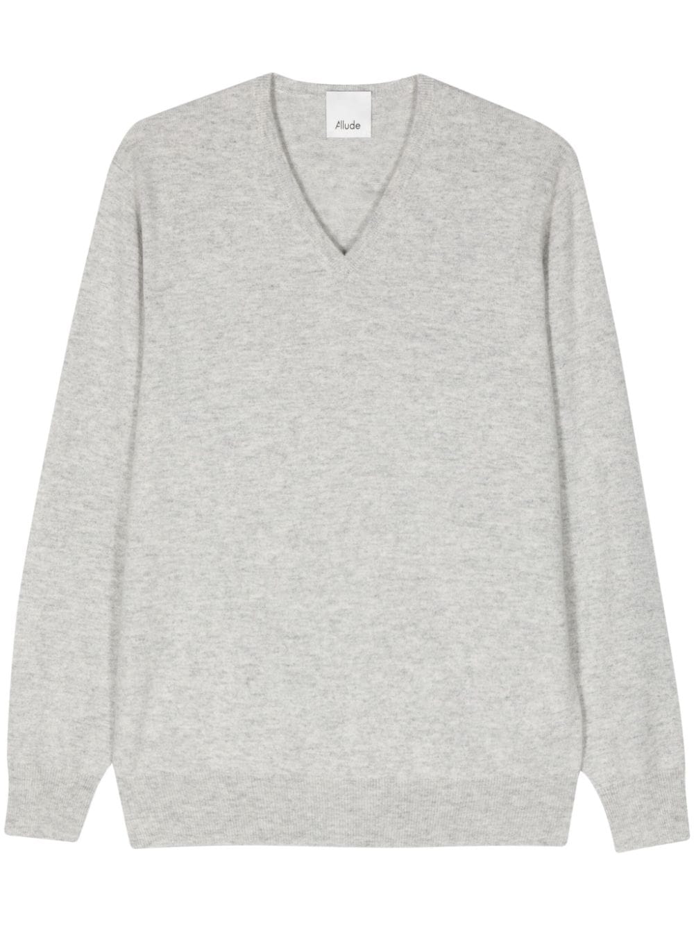 Allude V-neck cashmere jumper - Grey von Allude