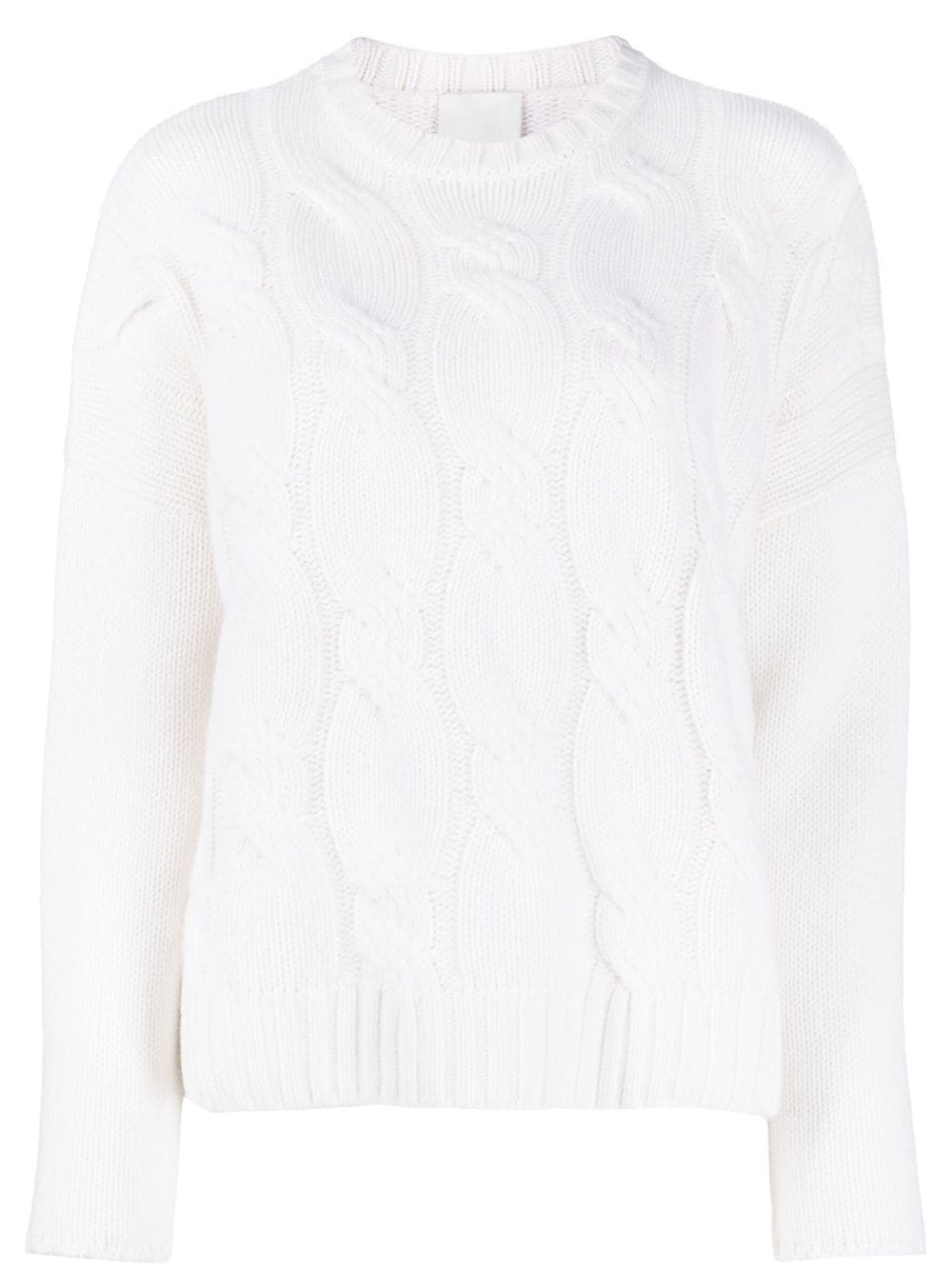 Allude cable-knit cashmere jumper - White von Allude