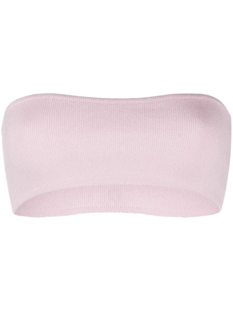 Allude cashmere cropped top - Pink von Allude