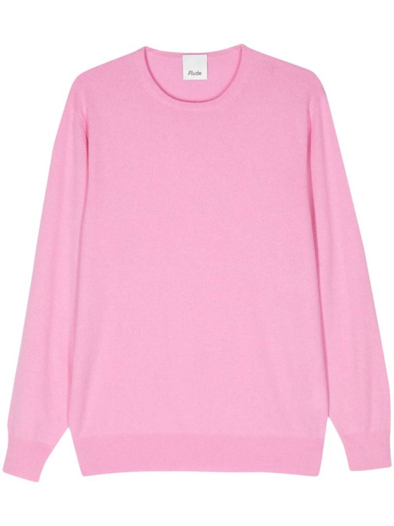 Allude fine-knit cashmere jumper - Pink von Allude