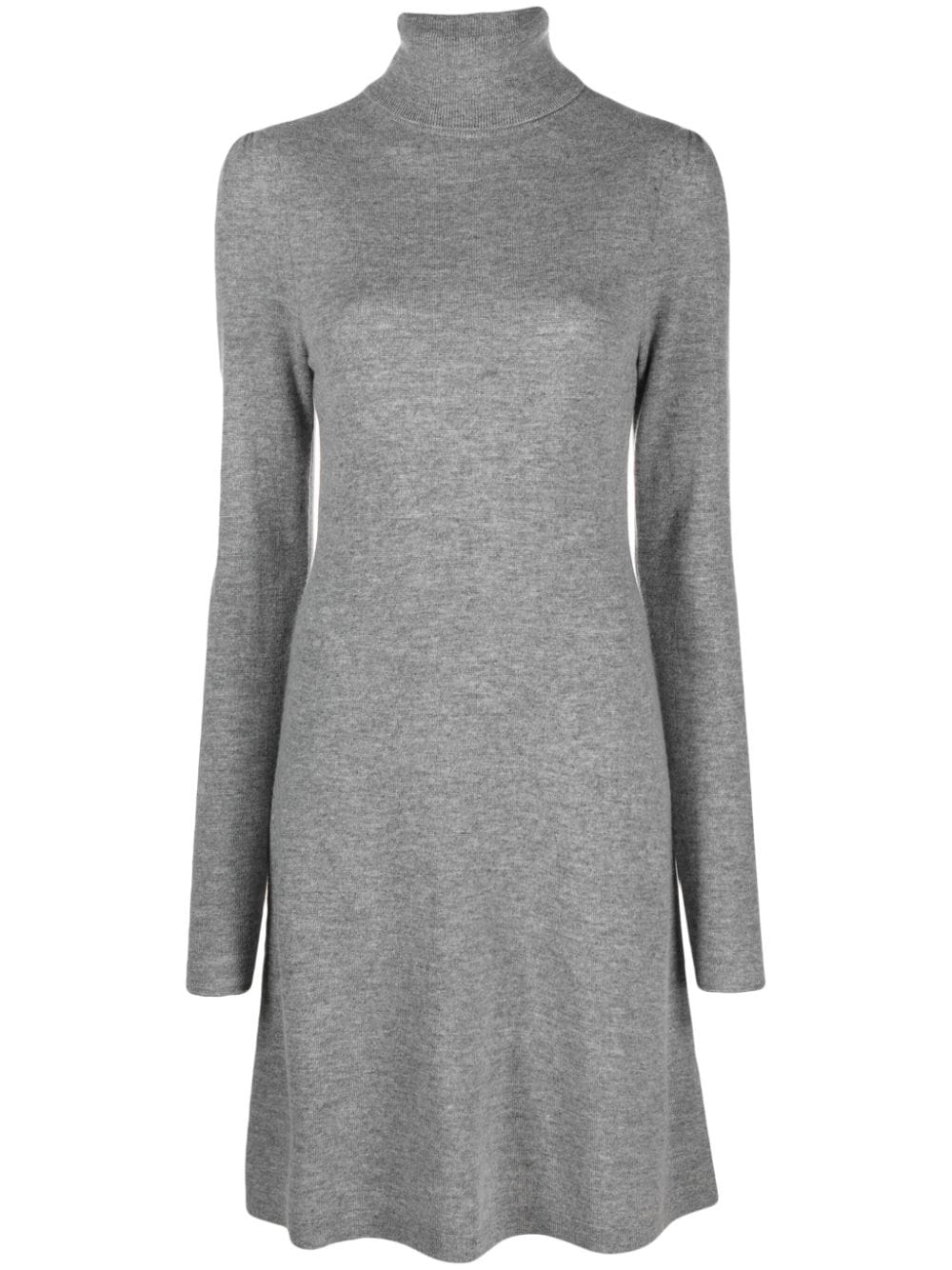 Allude roll-neck knitted dress - Grey von Allude