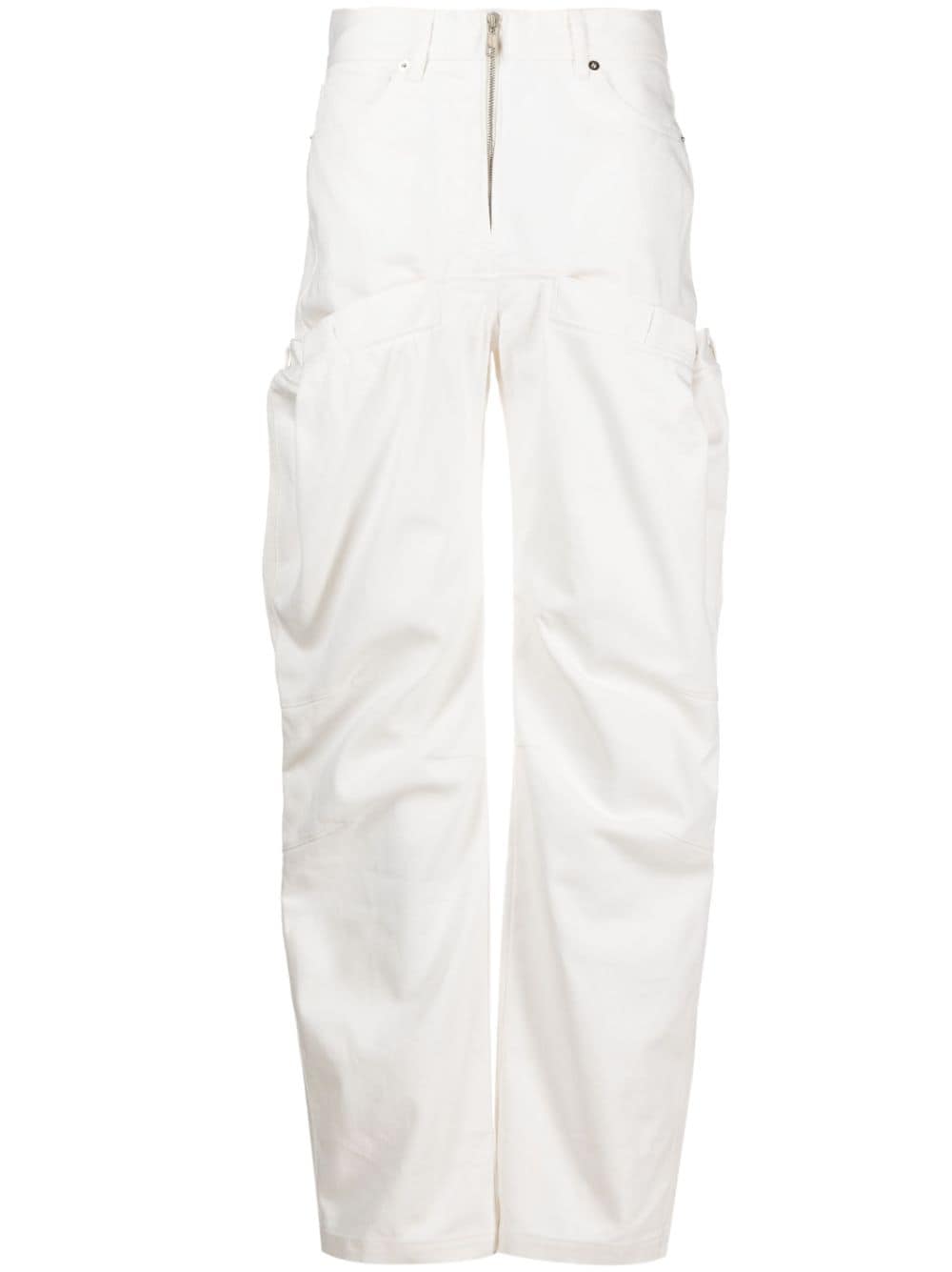 Almaz Hybrid deconstructed straight-leg jeans - White von Almaz