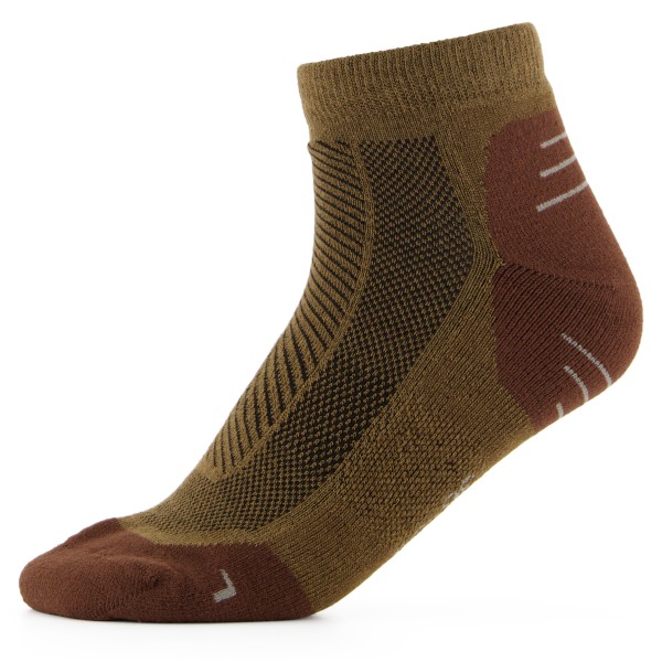 Alpacasocks&Co - Lyocell Tech Ankle - Multifunktionssocken Gr 42-45 braun von Alpacasocks&Co