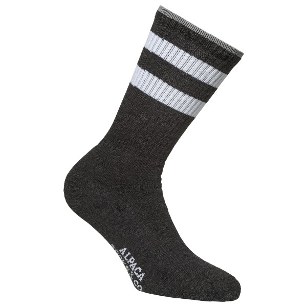 Alpacasocks&Co - Merino Casual Light Stripes - Multifunktionssocken Gr 36-39;39-42;42-45;45-48 beige;grau;schwarz von Alpacasocks&Co