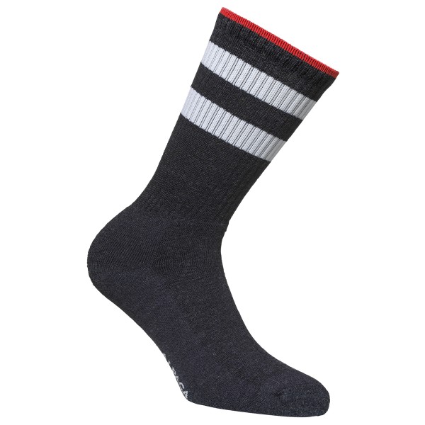 Alpacasocks&Co - Merino Casual Light Stripes - Multifunktionssocken Gr 39-42 grau von Alpacasocks&Co