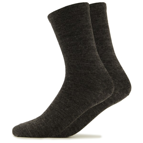 Alpacasocks&Co - Merino Lifestyle 2-Pack - Merinosocken Gr 45-48 schwarz von Alpacasocks&Co