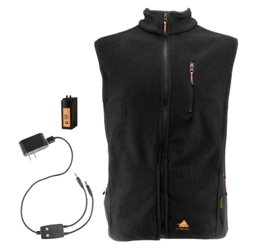 Alpenheat FireVest beheizte Fleece-Weste - schwarz (Grösse: 4XL) von Alpenheat