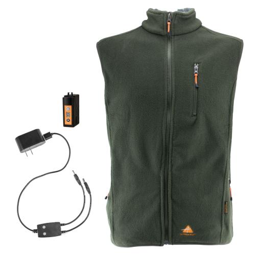 Alpenheat FireVest beheizte Fleece-Weste - olivgrün (Grösse: 3XL) von Alpenheat