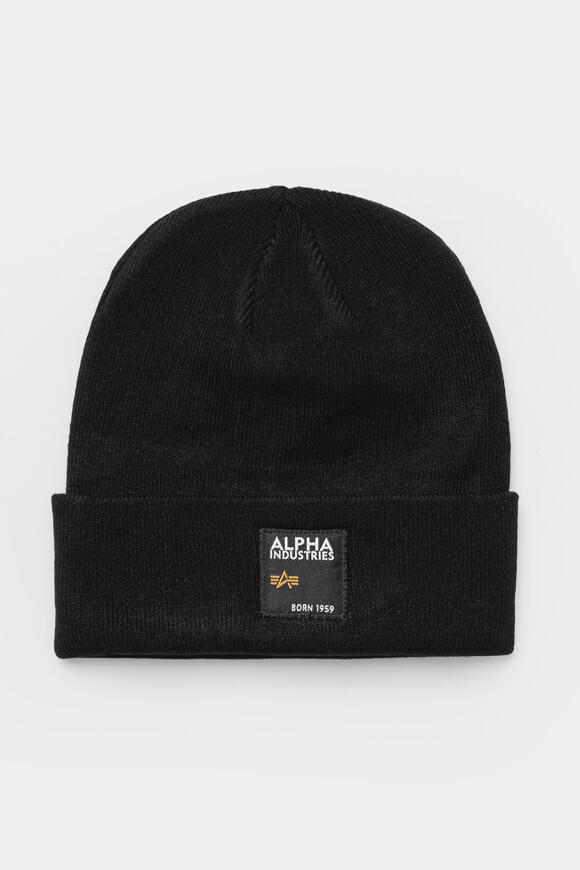 Alpha Industries Beanie | Schwarz | Herren  | Einheitsgroesse von Alpha Industries