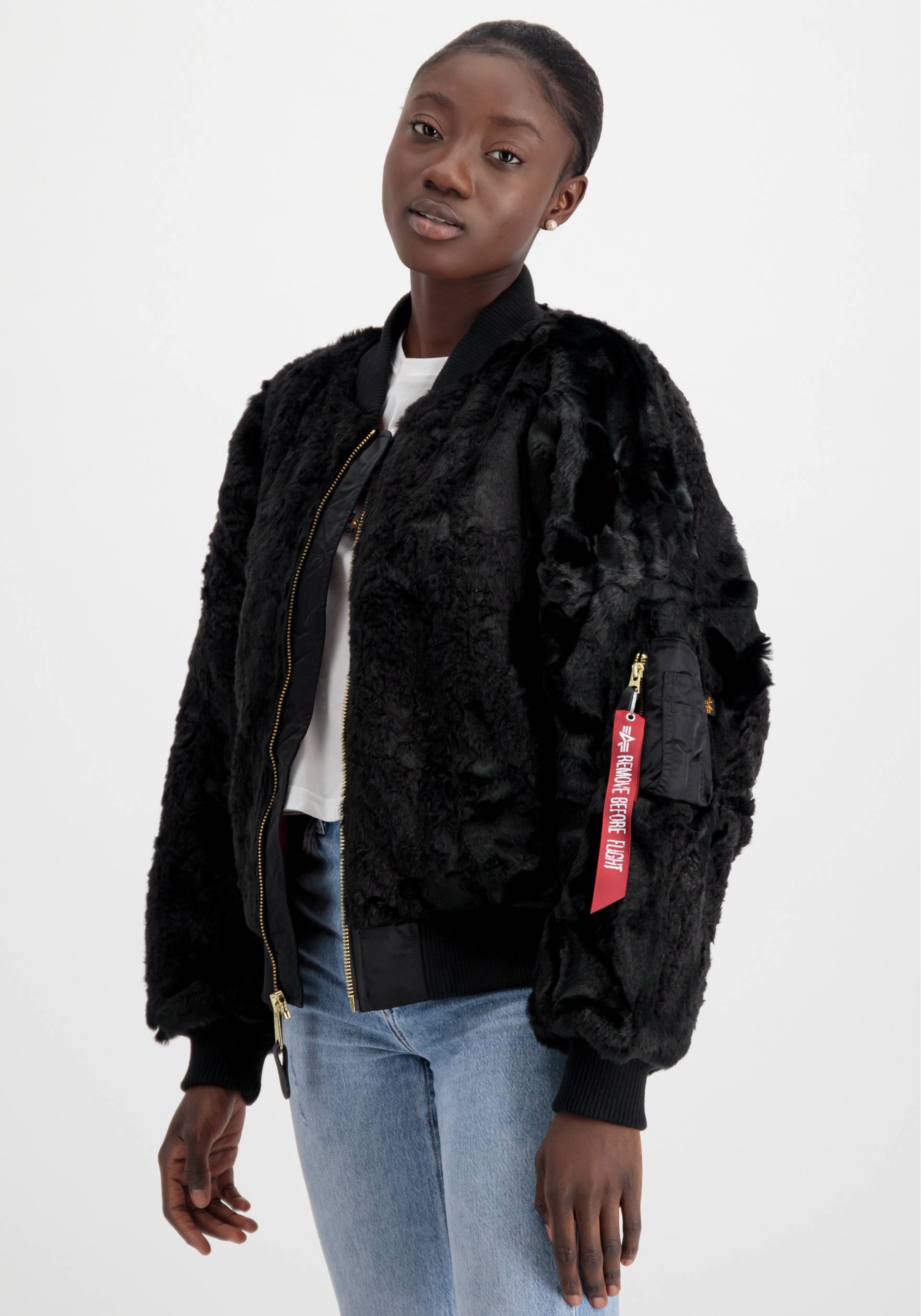 Alpha Industries Bomberjacke »ALPHA INDUSTRIES Women - Bomber & Flight Jackets MA-1 OS Fur Wmn« von Alpha Industries