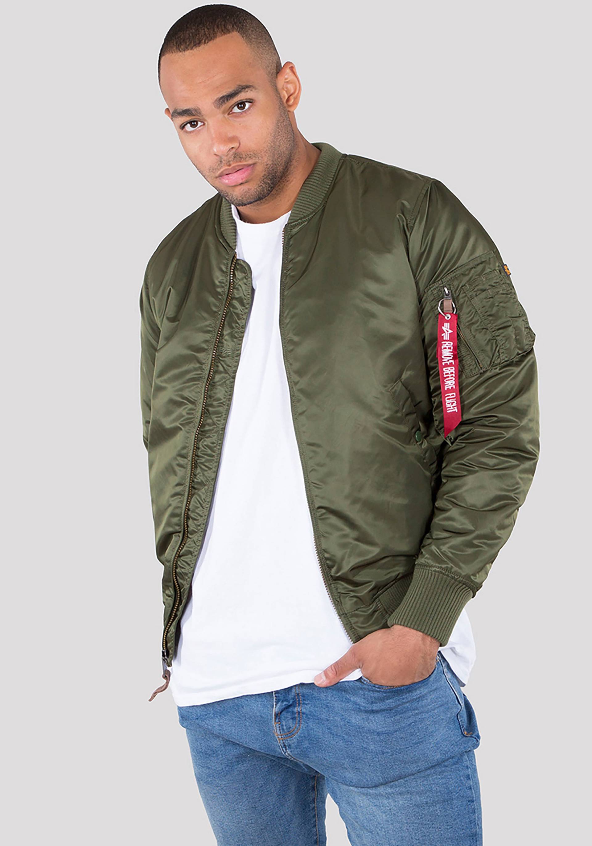 Alpha Industries Bomberjacke »MA-1 VF59 LONG«, ohne Kapuze von Alpha Industries