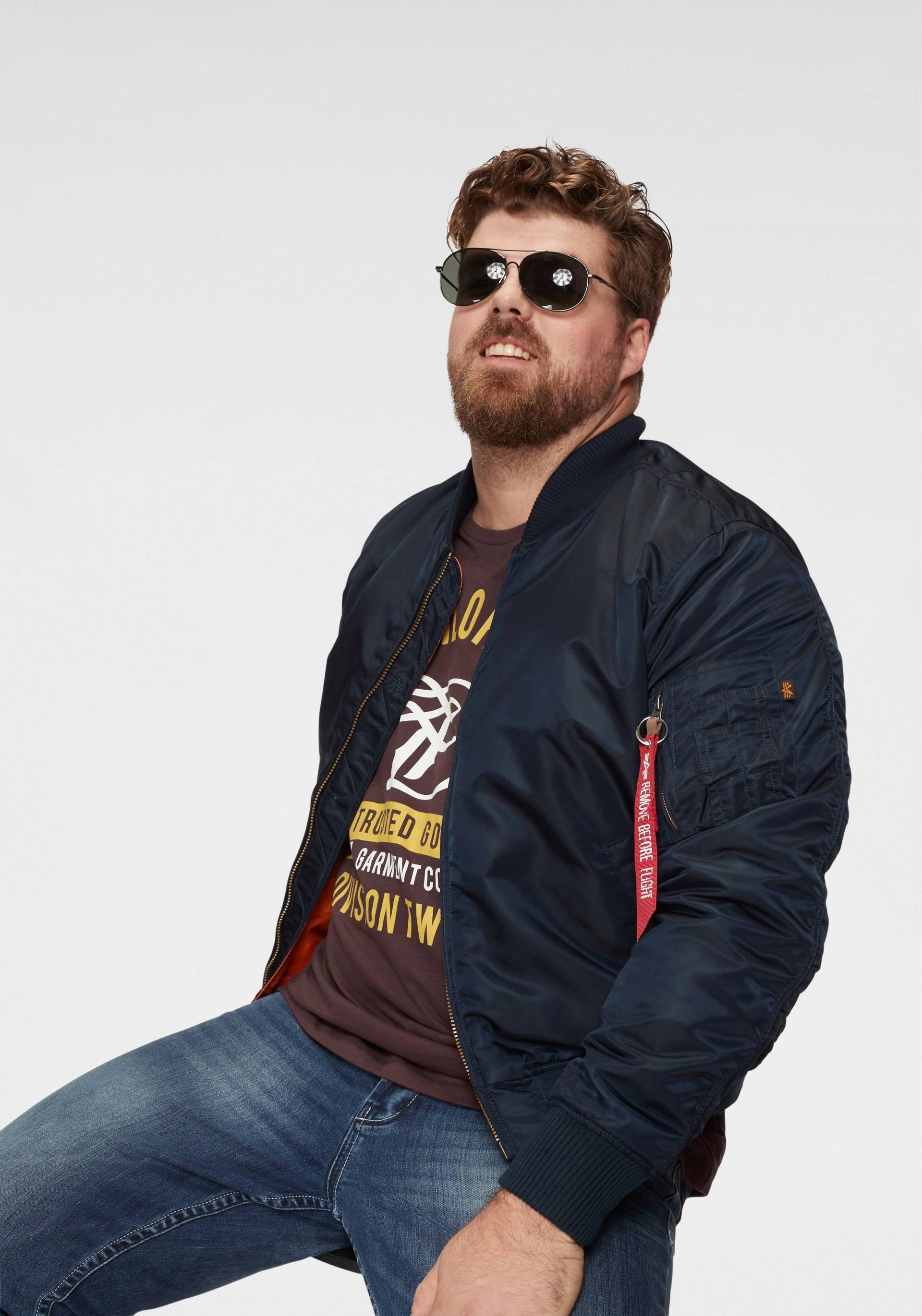 Alpha Industries Bomberjacke »MA-1 VF59 LONG«, ohne Kapuze von Alpha Industries