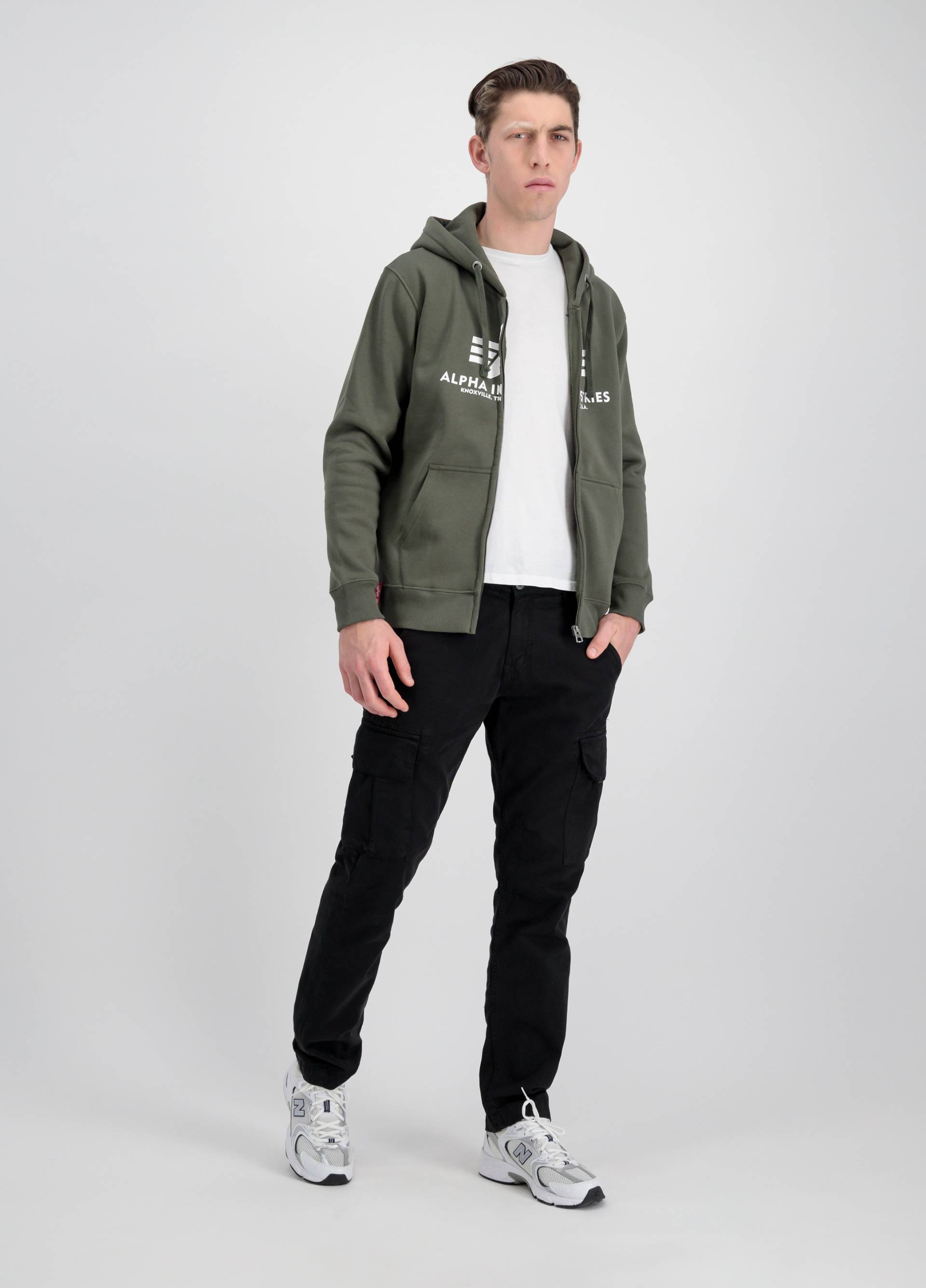 Alpha Industries Hoodie »ALPHA INDUSTRIES Men - Hoodies Basic Zip Hoody« von Alpha Industries